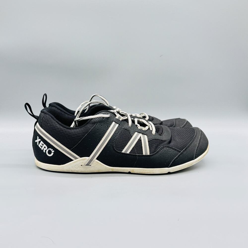 Xero Shoes Mens 11 Black Mesh Prio Minimalist Running Athletic Sneakers Comfort